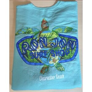 Ron Jon Surf Shop Sweatshirt‎ XL Green Turtle Graphic